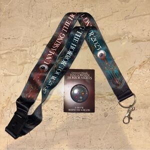 Halloween Horror Nights HHN 2025 Unmasking The Horror Behind Screams Lanyard Pin